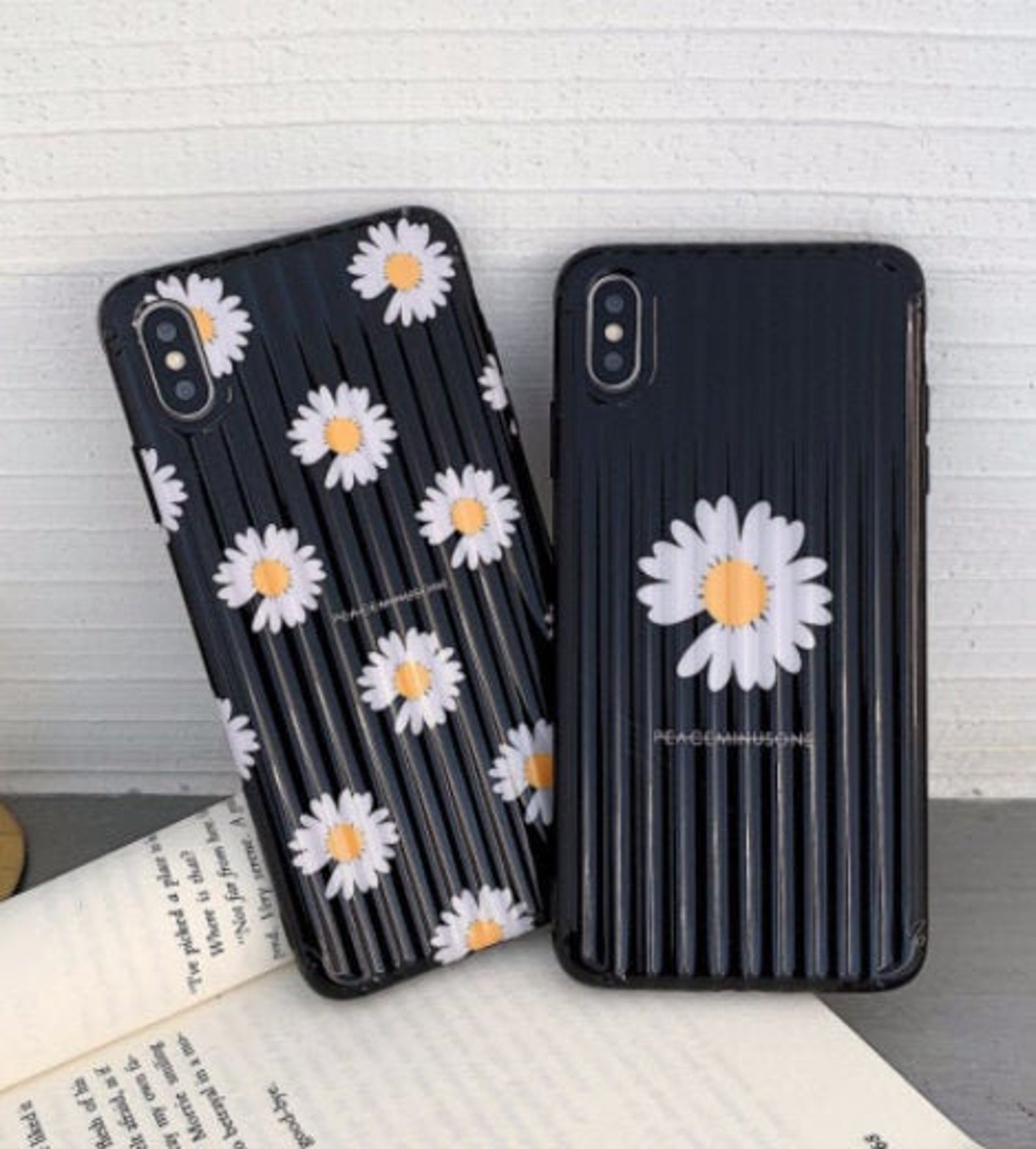 Daisy Floral Flowers Phone Case Cute Clear Soft Gel Cover pour Etsy