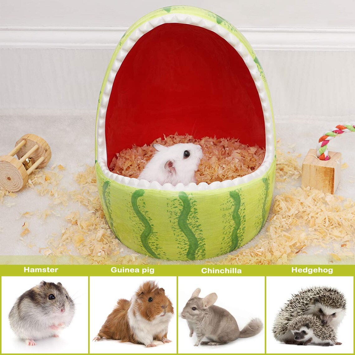 Ceramic Hamster Hideout Small Animal Nest Habitat for Hamsters Etsy
