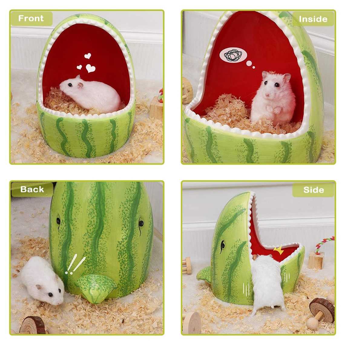 Ceramic Hamster Hideout Small Animal Nest Habitat for Hamsters Etsy