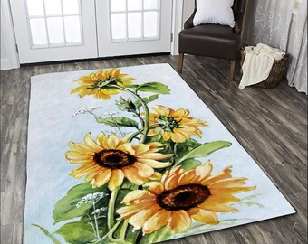 Sunflower Rug Etsy
