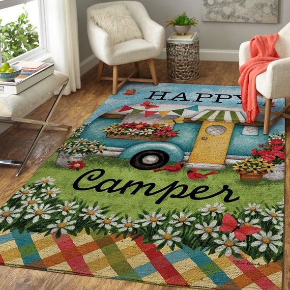 Alfombra de alfombra campervan de camperer feliz alfombra de Etsy