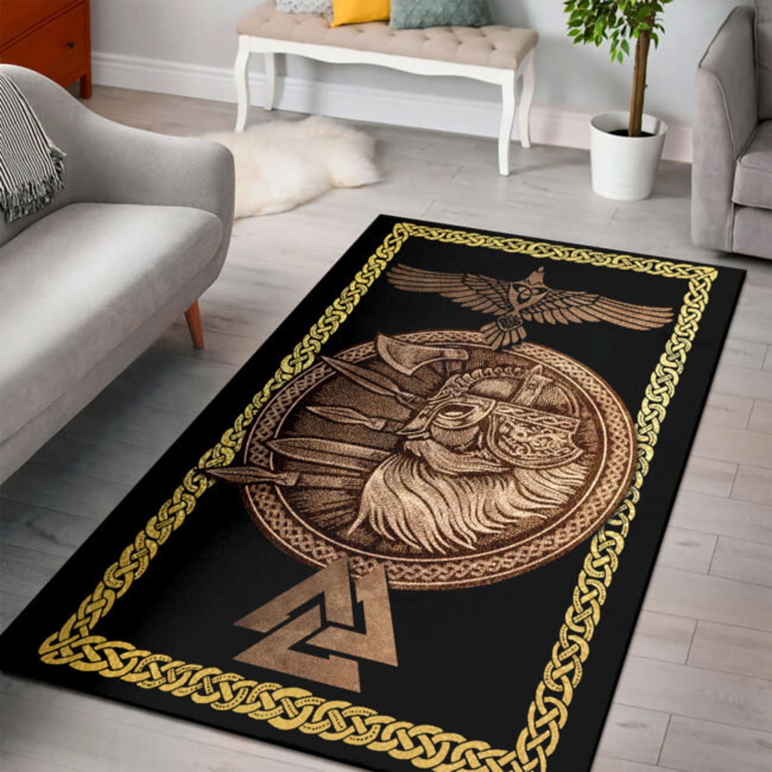 Viking Norse MythologyArea Rug Decorative Floor Rug Carpet Etsy