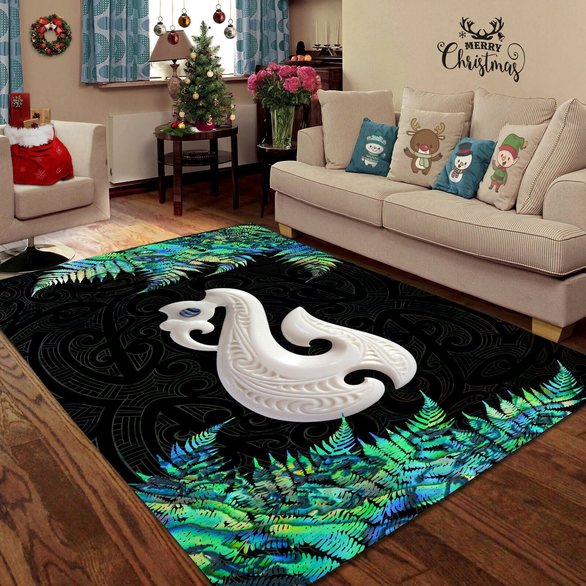 New Zealand Maori ManaiaArea Rug Decorative Floor Rug Carpet Etsy