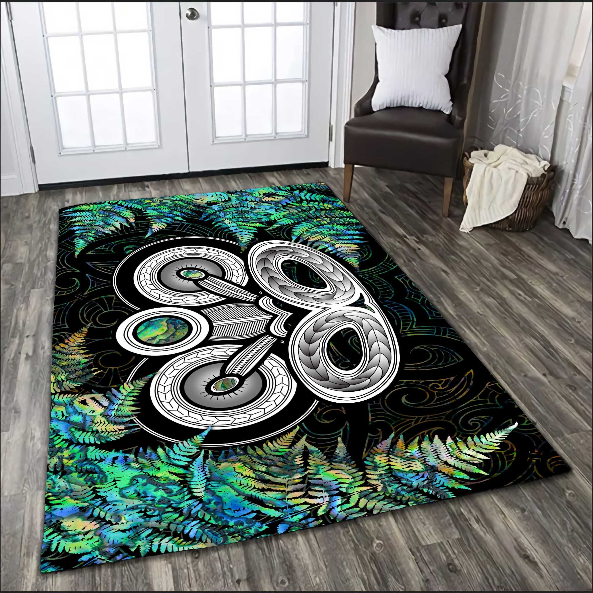 New Zealand Aotearoa Maori TikiArea Rug Decorative Floor Rug Etsy