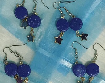 sparkly star dangles