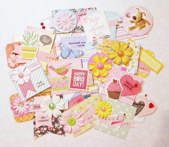 Small Topper Embellishments, Handmade, Planner, Scrapbook, Cards