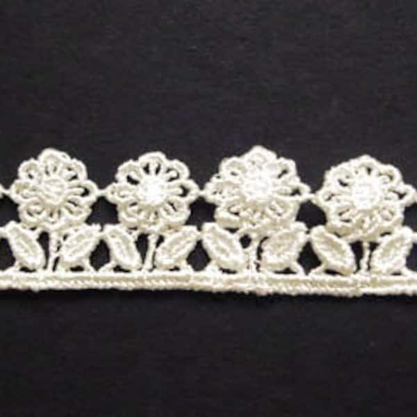 Garniture en dentelle Guipure, dentelle crème, 20mm de large, prix au mètre, garniture en dentelle vintage, garniture en dentelle, dentelle de haute qualité, fournitures artisanales, fournitures de couture