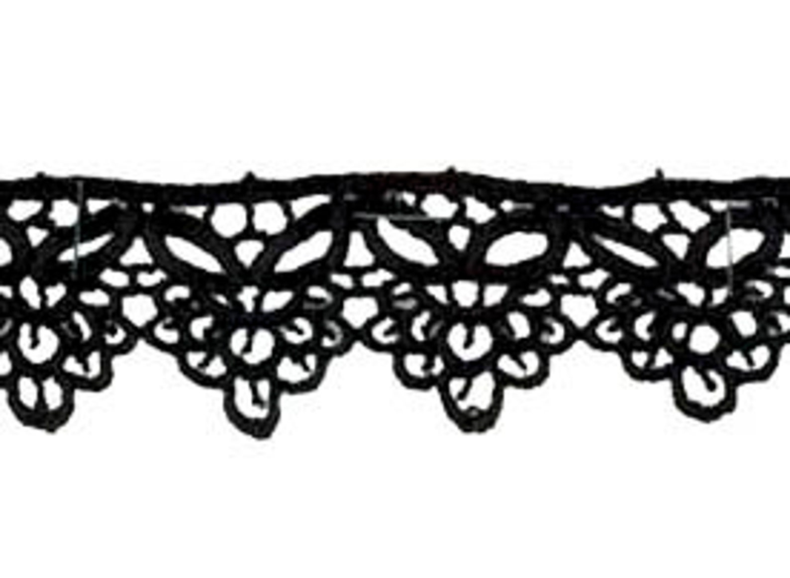 Guipure Lace Trim White Lace Black Lace 38mm Wide Price - Etsy UK