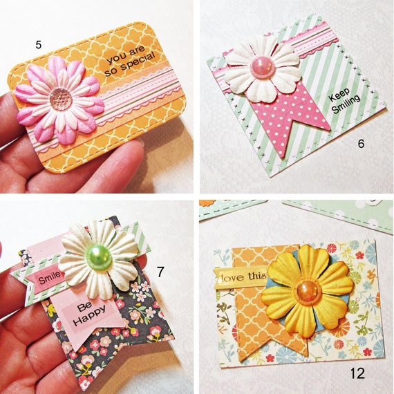 NEW set of 8 handmade 3D scrapbook embellishments Lot A