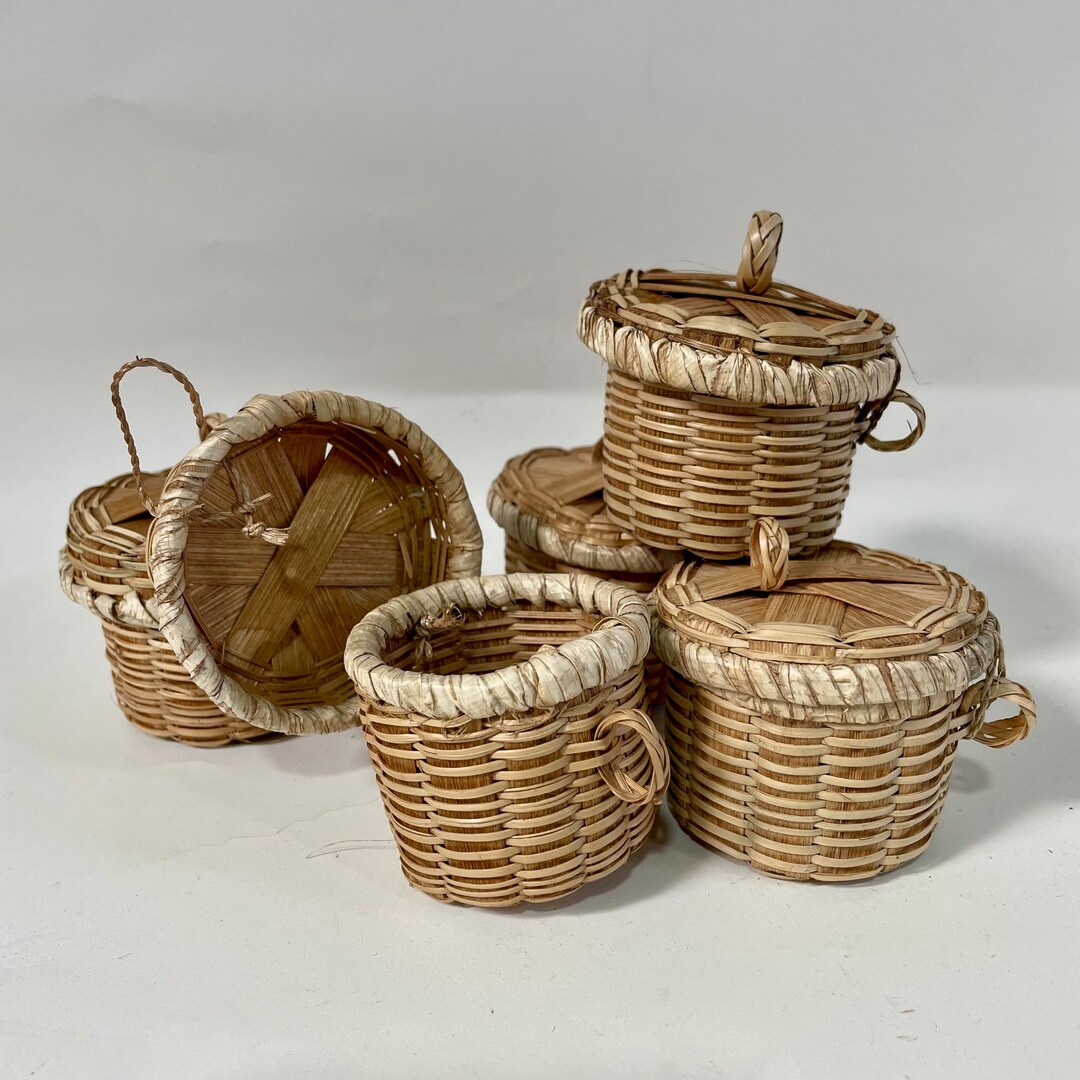 Miniature Wicker Baskets for Neapolitan Nativity Scene Props Etsy