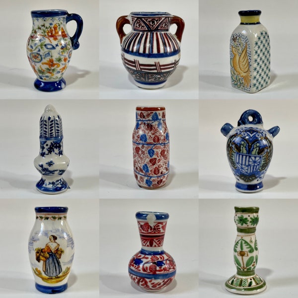 Vase Miniature Pour Maison De Poupée – Porcelaine Ron Benson, Forme Chaussure
