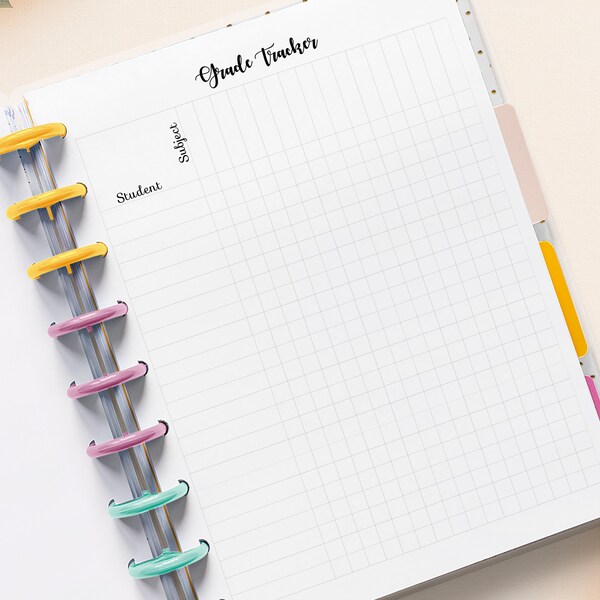 Happy Planner Gradebook Etsy