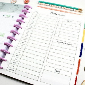 Printed Big Happy Planner Hourly Planner, Big Happy Planner Hourly ...