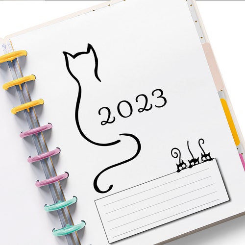 2023 Mini Happy Planner Monthly Calendar Inserts for 7 Disc Etsy