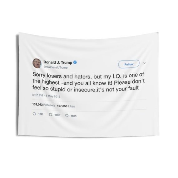 Sorry Losers and Haters My IQ is One of the Highest Tweet Tapestry