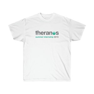 Theranos Summer Internship T-Shirt | Theranos Shirt, Elizabeth Holmes, Out for Blood Merch, Theranos Fraud, Funny Theranos Gifts