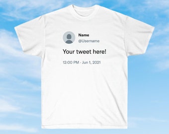 Customized Tweet T-Shirt | Personalized Soft-Style Tee