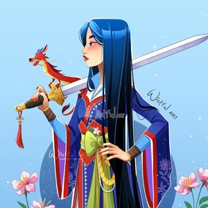 Mulan Designer Fine Art Quality Print