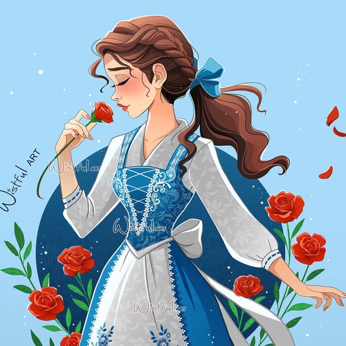 Snow White Designer Fine Art Quality Print Etsy