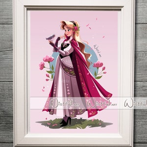 The sleeping beauty Aurora Fine Art Quality Print