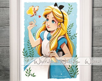 Alice Watercolor Fine Art Quality Print