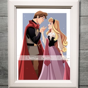 Philip & Briar Rose Fine Art Quality Print