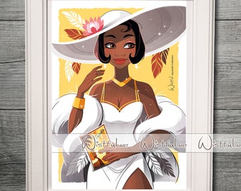 Tiana Watercolor Fine Art Quality Print