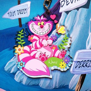Cheshire Cat Charm Keychain