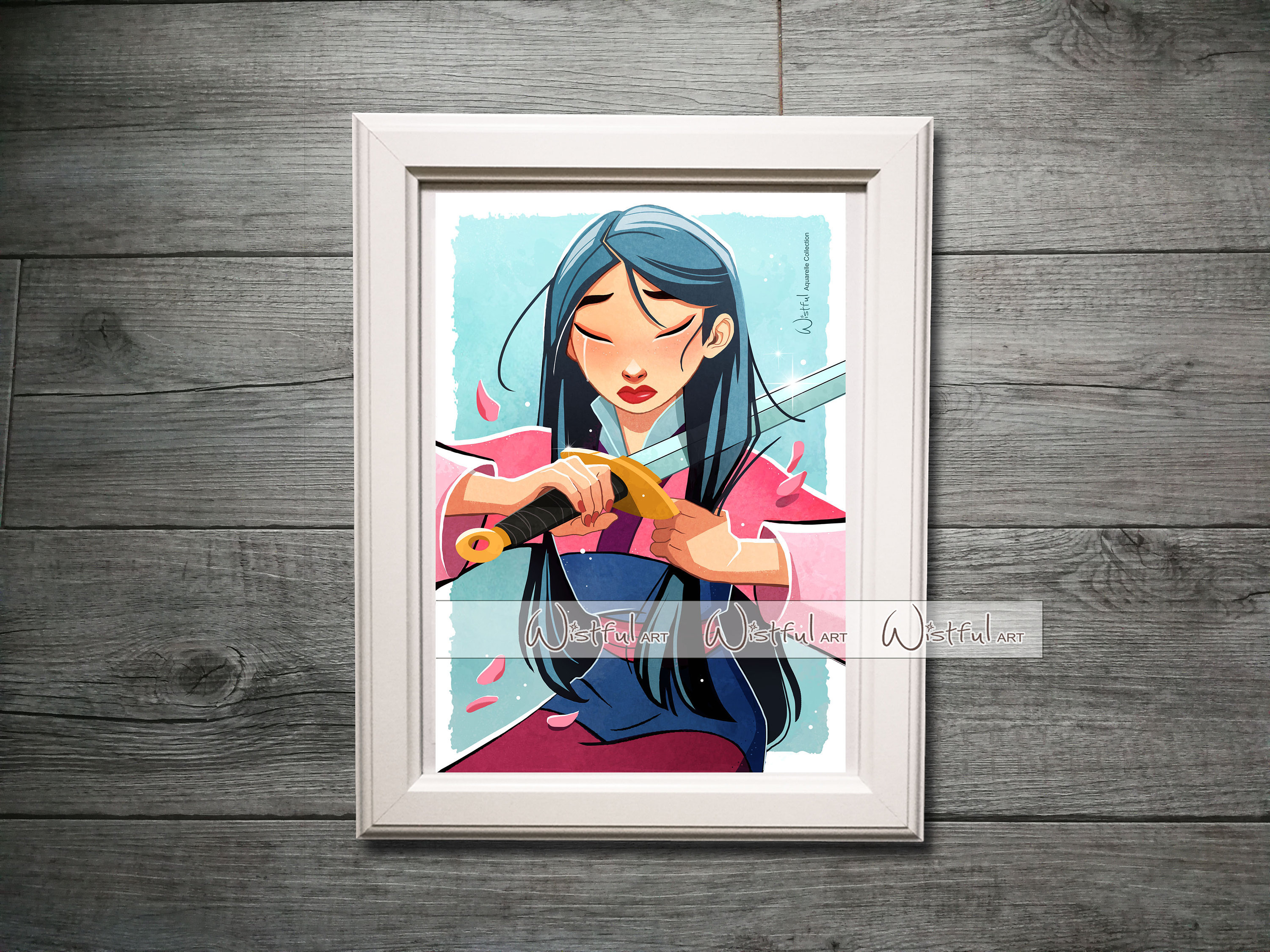 Mulan Watercolor Fine Art Quality Print