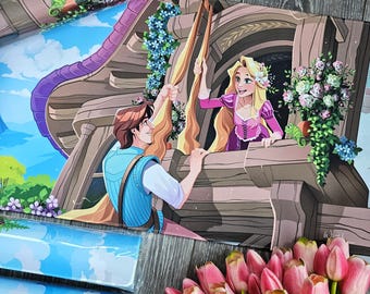 Rapunzel & Flynn Rider Tangled TCG Playmat