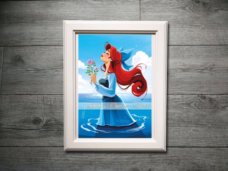 Ariel Flowers Fine Art Quality Print image 1