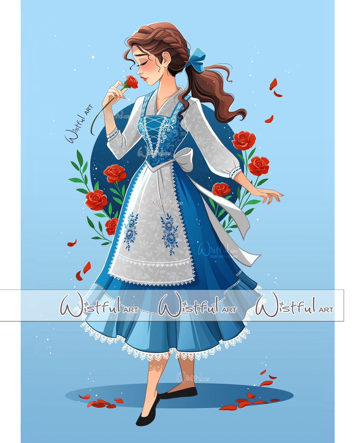 Belle Designer Fine Art Quality Print Etsy