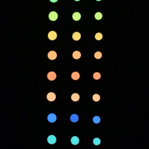 Phosphorescent stickers for guitar markers image 4