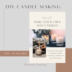 Kaarsen maken, waxmelts DIY-recept en instructies voor het maken van sojakaarsen eBook-formules voor geur en was