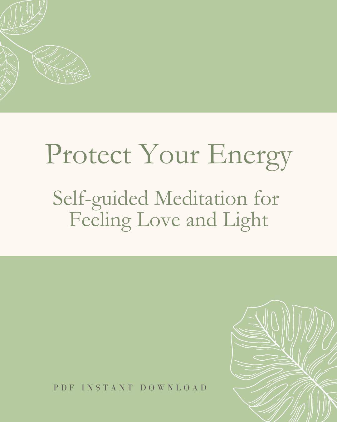 Self-guided Meditation Script for Energy, Love, Light (PDF Download) - Etsy