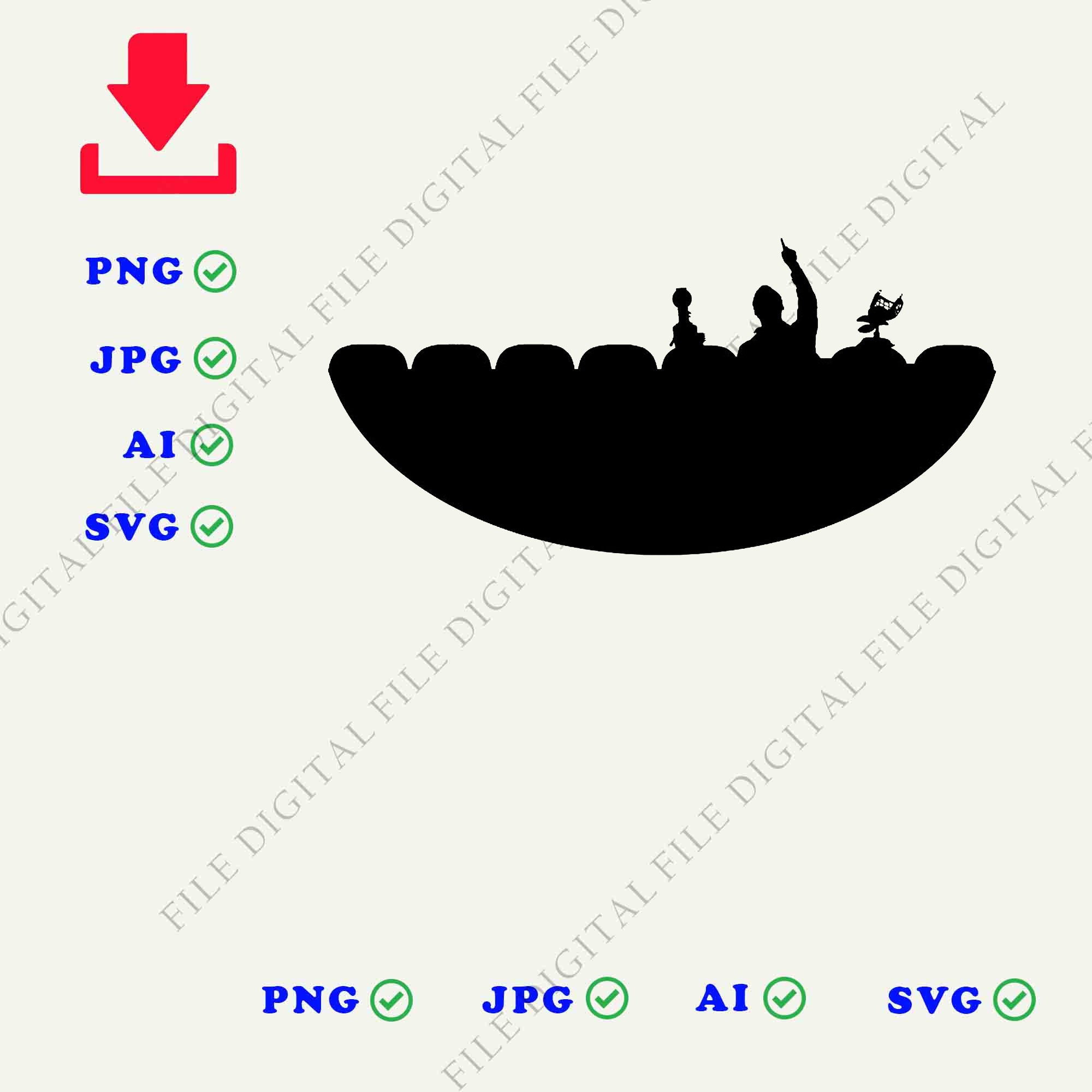 Mst3k Silhouette svg files Mst3k Silhouette Digital File | Etsy