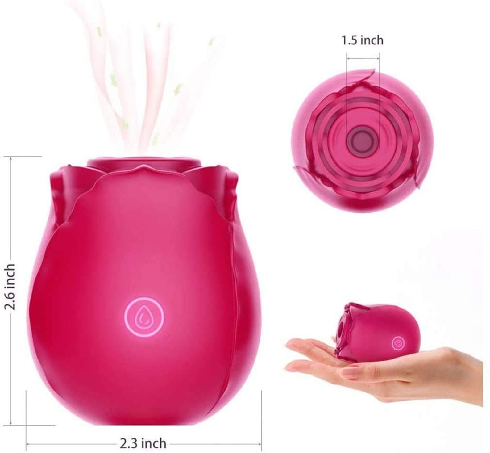 Rose Vibration Toy for Sucking with Discreet Box Rose Sextoy | Etsy
