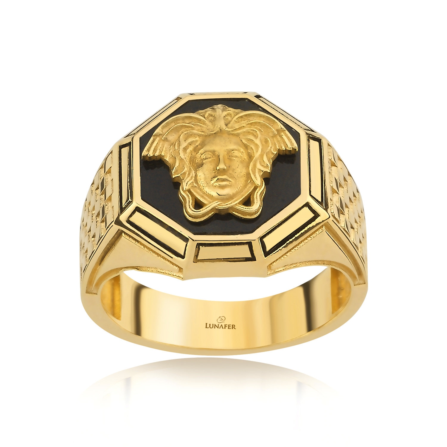 Gold Medusa Ring - Etsy