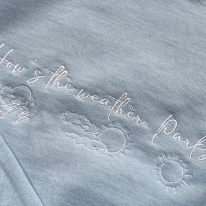 How’s the weather, Parks? Warm Enough Crewneck (sleeve detail) - Magnolia Parks Universe