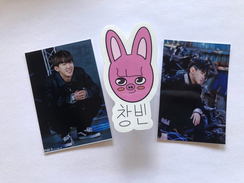 Vinyl Stickers Hangul Stickers Kpop Stray Kids SKZOO Stickers Changbin Dwaekki Stickers Changbin Dwaekki SKZOO Hangul Sticker B-grade