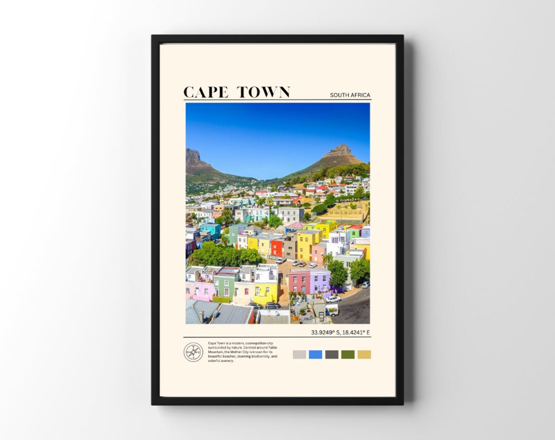 Cape Town Print, Cape Town Poster, Cape Town Wall Art, Cape Town