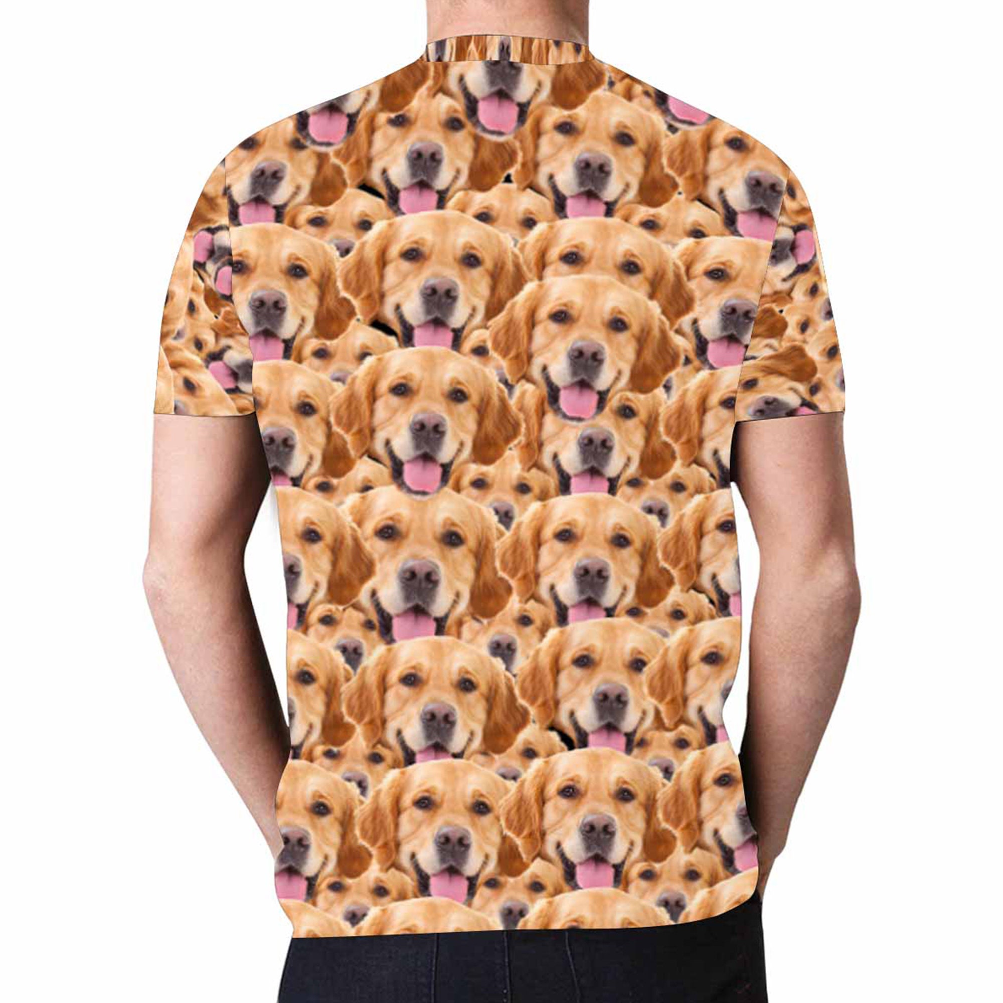Custom Dog Face Shirt Funny Mens Photo Shirts Personalized | Etsy