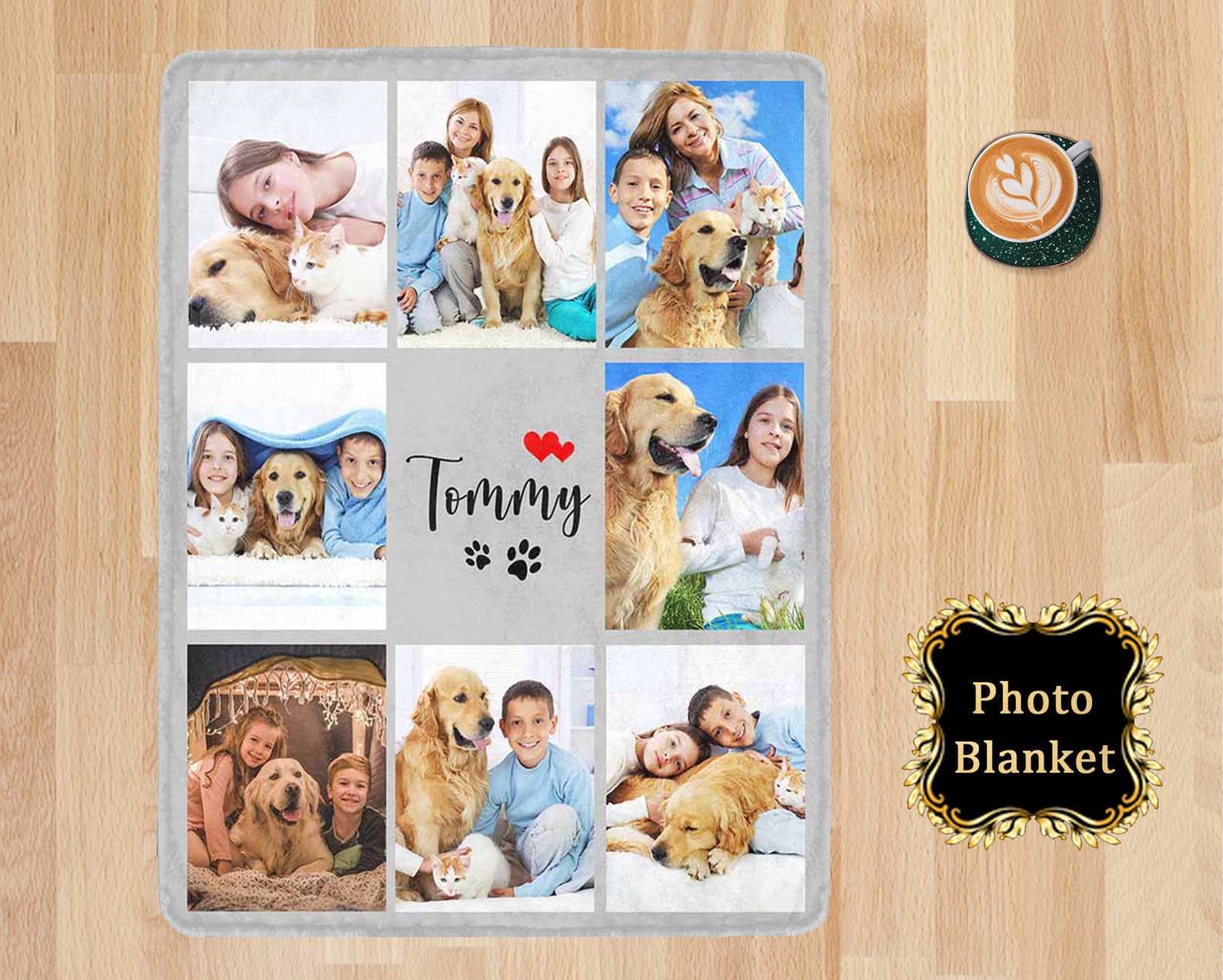 Custom Photo Blanket Memorial Blanket Gift Personalized Etsy