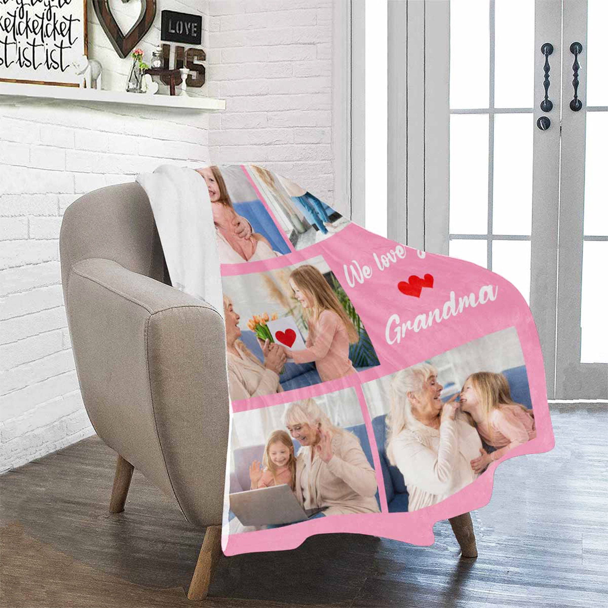 Custom Photo Blanket Memorial Blanket Gift Personalized Etsy
