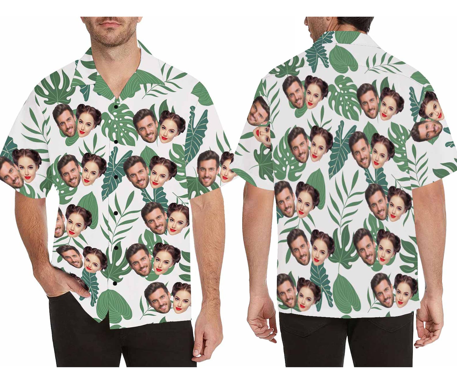 Custom Face Shirt Personalized Photo Lover Faces Men