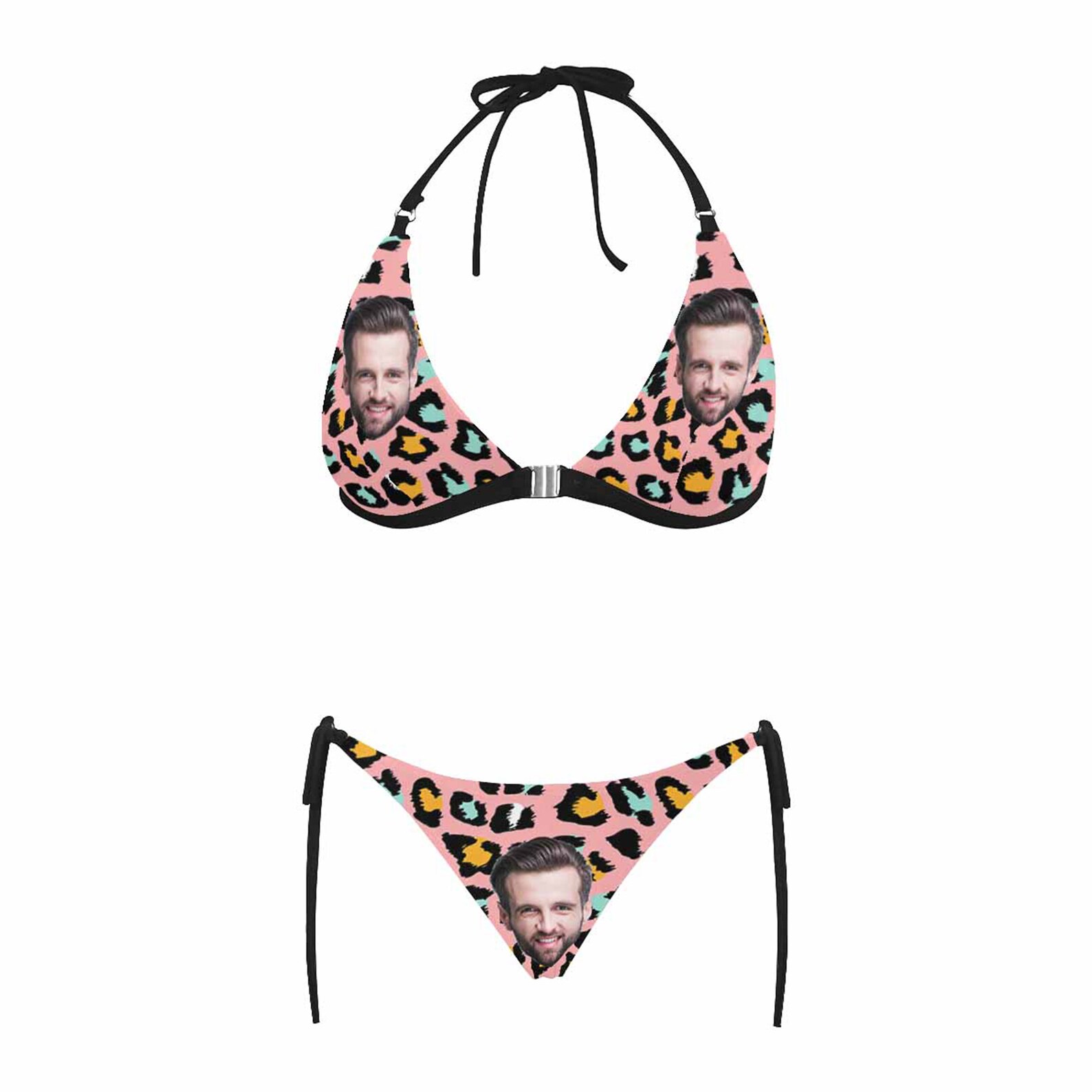 Custom Face Women's Bikini Swimsuit Funny Personalized Etsy