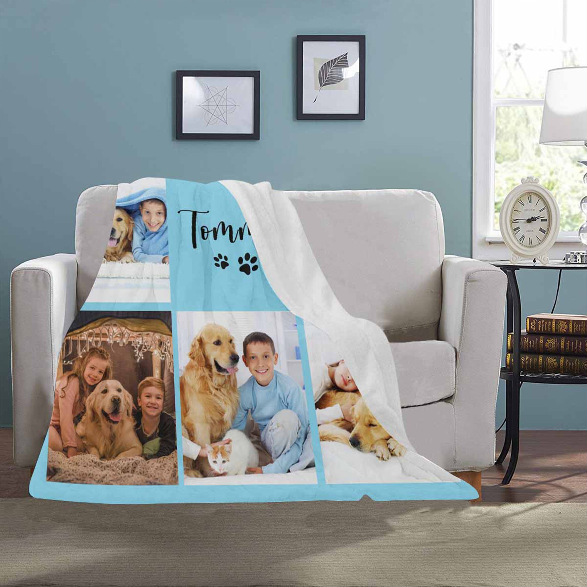 Custom photo blanket memorial blanket gift personalized etsy