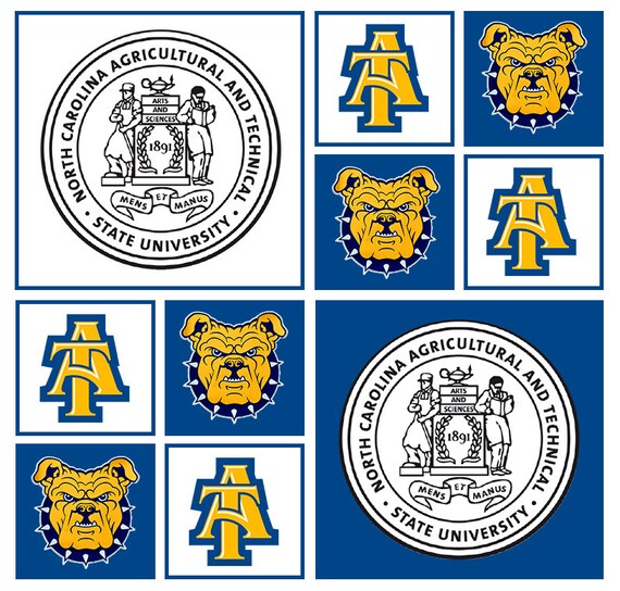 North Carolina A&T State University Fabric by the Yard Etsy