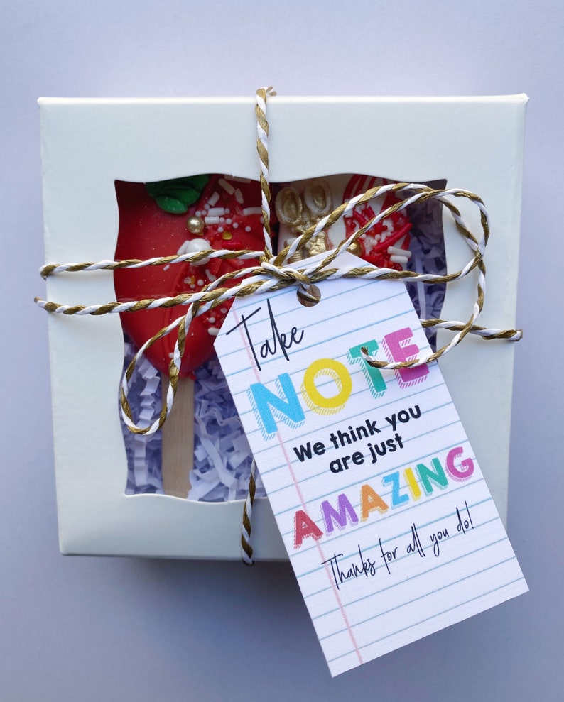 Red Apple Teacher Gift Cakesicles Gift Set 2 Teacher Etsy