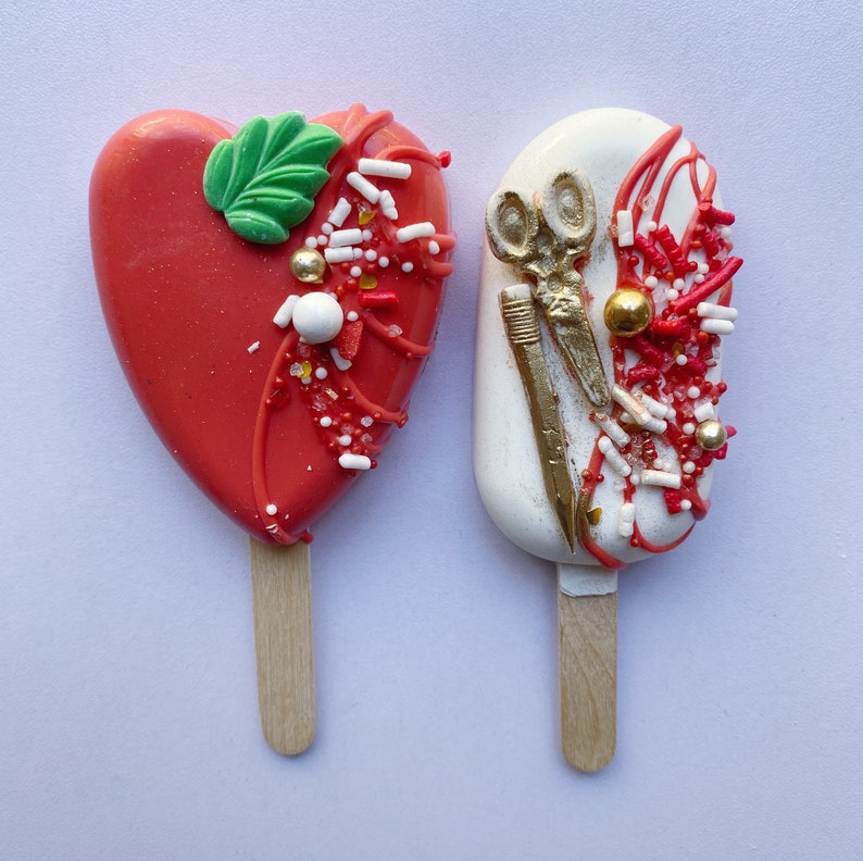 Red Apple Teacher Gift Cakesicles Gift Set 2 Teacher Etsy